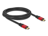 DeLOCK 80041 USB-kabel USB 2.0 2 m USB C 0,48 Gbit/sek. 100 W Sort, Rød