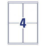 Avery L4774-8 print etiket Hvid Selvklæbende printeretiket