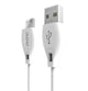 DUDAO L4M USB-A to microUSB cable 2m white USB-kabel USB 2.0 USB A Micro-USB A 0,48 Gbit/sek. Hvid