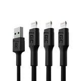 Green Cell KABGCSET06 Lightning kabel 2 m Sort