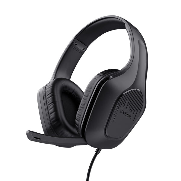 Trust GXT 417 Zirox Headset Ledningsført Spil Sort