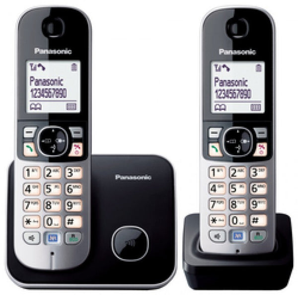 Panasonic KX-TG6812GB telefon DECT telefon Nummervisning Sort
