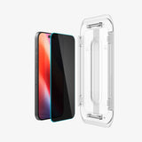 Spigen GLAS.tR EZ Fit | Privacy Klar skærmbeskytter Apple 2 stk