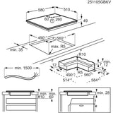 Electrolux EIS62453IZ Sort Indbygget 60 cm Zone induktionskogeplade 4 zone(s)
