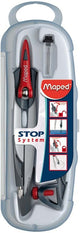 Maped 196100 kompas Aluminium, Sort, Rød
