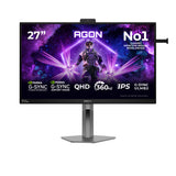 AOC AGON PRO AG276QSG2 computerskærm 68,6 cm (27") 2560 x 1440 pixel Quad HD Sort, Grå