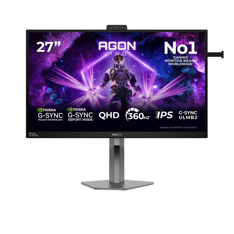 AOC AGON PRO AG276QSG2 computerskærm 68,6 cm (27") 2560 x 1440 pixel Quad HD Sort, Grå