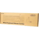 Inter-Tech KM-3149R tastatur Mus inkluderet Hjem USB QWERTY Russisk, US International Sort