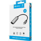 Sandberg 136-36 USB grafisk adapter Grå