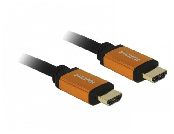 DeLOCK 85728 HDMI-kabel 1,5 m HDMI Type A (Standard) Sort, Guld