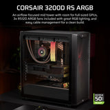 Corsair 3200D RS ARGB Mid-Tower PC Case - Smoke Midi Tower Sort