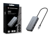 Conceptronic ABBY24G dockingstation Ledningsført USB 3.2 Gen 1 (3.1 Gen 1) Type-C Grå