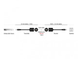 DeLOCK 87858 lydkabel RJ-45 3.5mm Sort