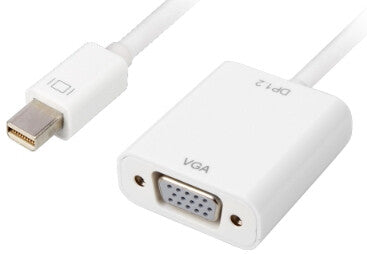 Sharkoon 0.15m, Mini DisplayPort/VGA 0,15 m VGA (D-Sub) Hvid