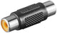 Goobay 11608 kabel kønsskifter RCA Sort