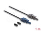 DeLOCK 90998 fiber adapter 1 stk Sort, Grå