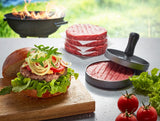GEFU BBQ hamburger presse Sort, Grå Aluminium, Plast