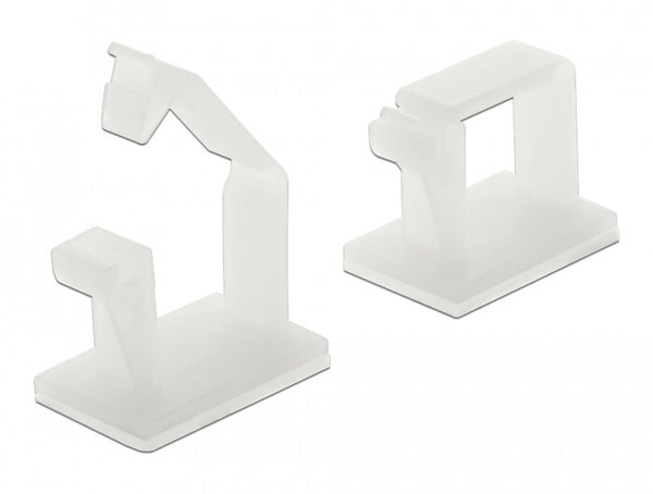 DeLOCK 60250 kabelorganisator Gulv Kabelholder Hvid 10 stk