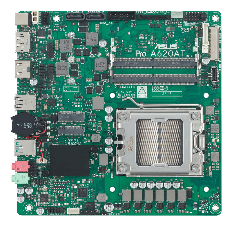 ASUS Pro A620AT-CSM AMD A620A Sokkel AM5 Thin Mini ITX