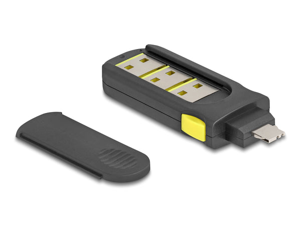 DeLOCK 22031 portblokering Portblokering + nøgle USB Type-A Sort, Gul 1 stk