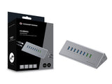 Conceptronic HUBBIES18G interface hub USB 3.2 Gen 1 (3.1 Gen 1) Type-B 5000 Mbit/s Grå