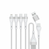 4smarts 541024 USB-kabel 1,2 m USB A/USB C USB C/Micro USB-A/Lightning 15 W Hvid