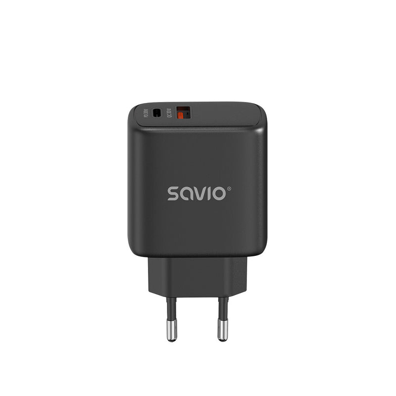 Savio LA-06/B USB Quick Charge Power Delivery 3.0 30W Internal charger Headset, Mus, Tablet, Telefon, Ur Sort Udendørs