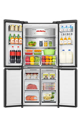 Hisense RQ5P470SAFD side-by-side køle-fryseskab Fritstående 483 L Sort