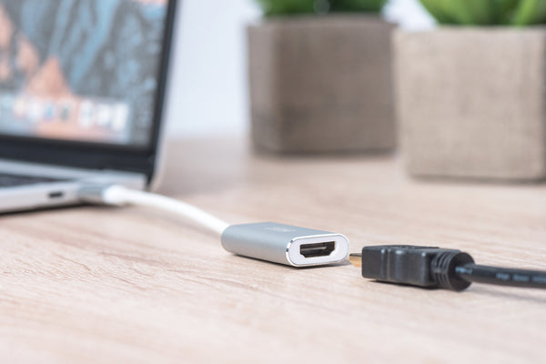 Digitus DA-70836 videokabel adapter 0,2 m USB Type-C HDMI Sølv