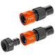 Gardena 1505-23 vandslange beslag Sort, Grå, Orange 3 stk