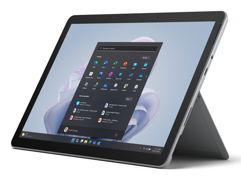 Microsoft Surface Go 4 Intel® N 64 GB 26,7 cm (10.5") 8 GB Wi-Fi 6 (802.11ax) Windows 11 Pro Platin