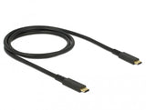 DeLOCK 85207 USB-kabel USB 3.2 Gen 2 (3.1 Gen 2) 1 m USB C 10 Gbit/sek. Sort