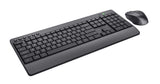 Trust Trezo tastatur Mus inkluderet Universel RF trådløst QWERTZ Tysk Sort