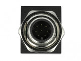 DeLOCK 66315 kabel kønsskifter M12 RJ45 Sort