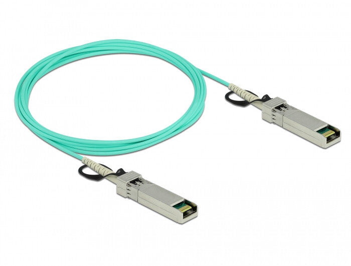 DeLOCK 86640 InfiniBand og fiberoptisk kabel 3 m SFP+ Turkisfarve