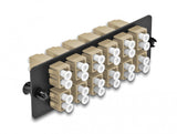 DeLOCK 66932 fiber adapter LC/LC 1 stk Beige, Sort
