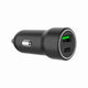 Gembird TA-UC-A2PDQC20-CAR-01 oplader til mobil enhed Universel Sort Cigartænder Hurtig opladning Automatisk