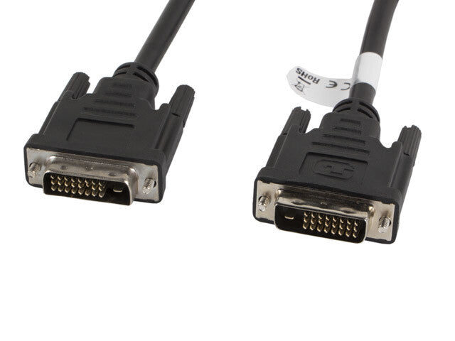 Lanberg CA-DVID-10CC-0018-BK DVI kabel 1,8 m DVI-D Sort