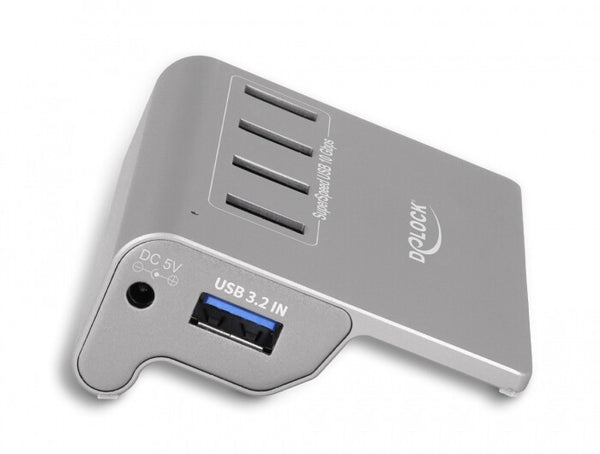 DeLOCK 64181 interface hub USB 3.2 Gen 2 (3.1 Gen 2) Type-A 10000 Mbit/s Grå