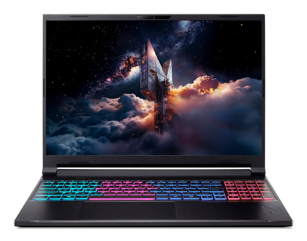 Acer Nitro V 16S ANV16S-71-708Y Intel Core 7 240H Laptop 40,6 cm (16") WUXGA 16 GB DDR5-SDRAM 1 TB SSD NVIDIA GeForce RTX 5060 Wi-Fi 6 (802.11ax) Windows 11 Home Tysk Sort