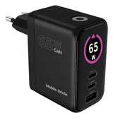 Mobile Origin MO-65WDCH-PW20 oplader til mobil enhed Universel Sort Vekselstrøm Hurtig opladning Indendørs