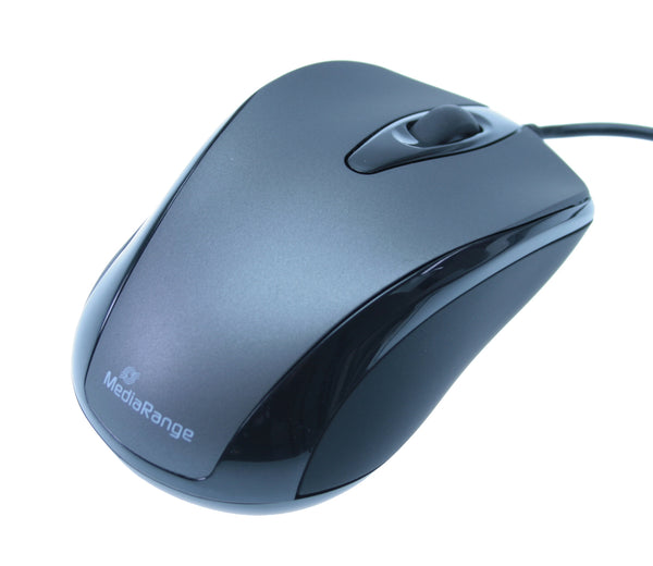 MediaRange MROS201 mus Kontor Ambidextrous USB Type-A Optisk 1000 dpi