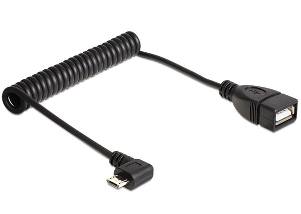 DeLOCK 83354 USB-kabel USB 2.0 0,5 m Micro-USB B USB A Sort