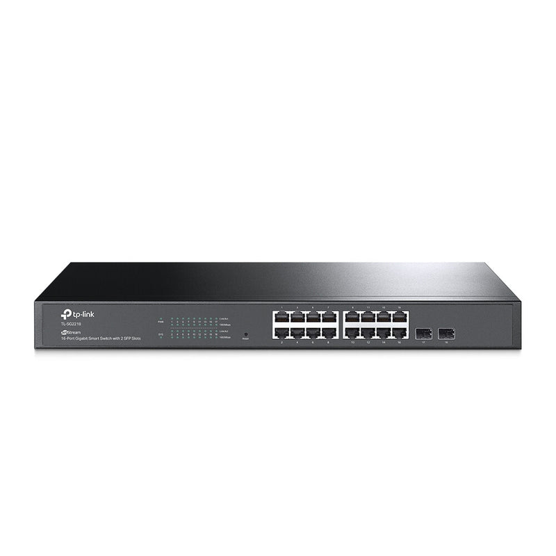 TP-Link JetStream TL-SG2218 netværksswitch Administreret L2/L2+ Gigabit Ethernet (10/100/1000) 1U Sort