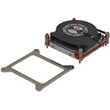 Inter-Tech Q-3 Processor Køleplade/køler 8 cm Sort, Sølv 1 stk