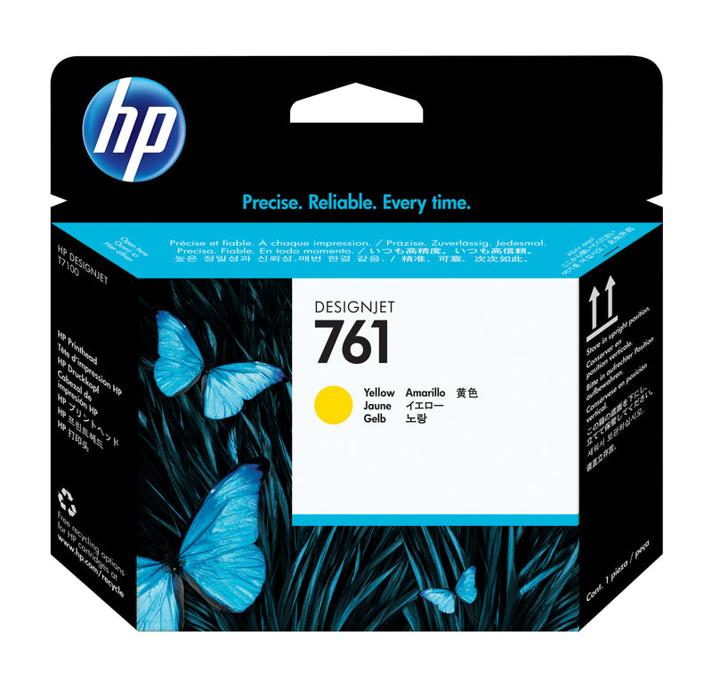 HP 761 Designjet-skrivehoved, gul