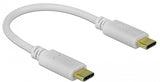 DeLOCK 85357 USB-kabel 0,15 m USB C 100 W Hvid