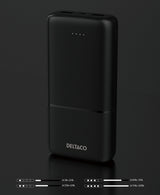 Deltaco Power bank 10 000 mAh, 2x USB-A 18 W, 1x USB-C PD 20 W
