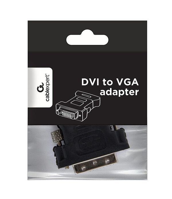 Gembird A-DVI-VGA-BK kabel kønsskifter DVI-A VGA 15-pin Sort, Metallic