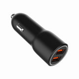 Gembird TA-UC-A2QC36-CAR-01 oplader til mobil enhed Mobiltelefon, Smartphone Sort Cigartænder Hurtig opladning Automatisk